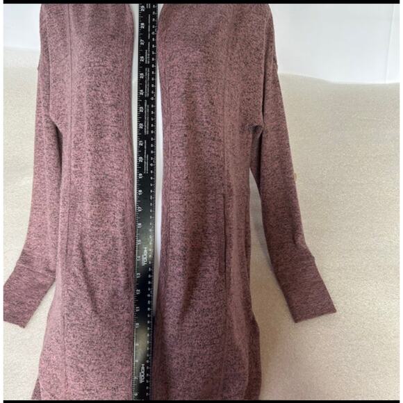 Womens Cardigan Sweater Altar'd State Open Front Soft Hooded Size Small Pinkish - Picture 7 of 7
